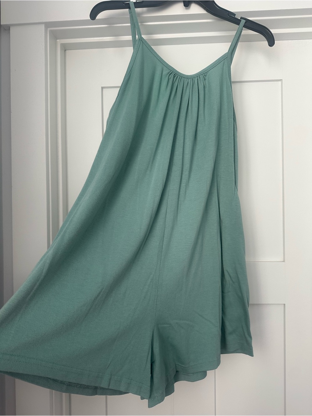 Light Teal Spaghetti Strap Romper